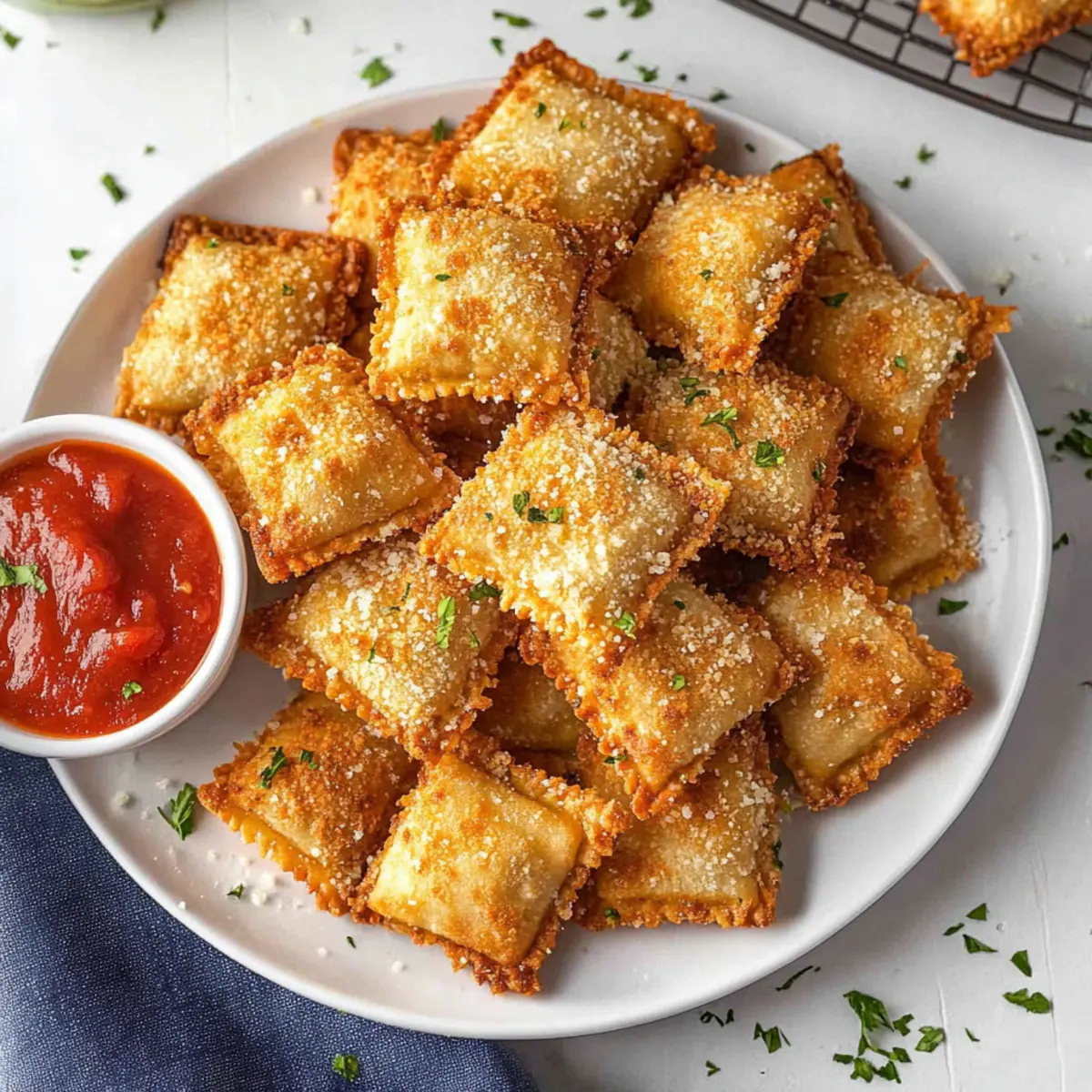 Crispy Air Fryer Ravioli – Quick & Guilt-Free Italian Snack
