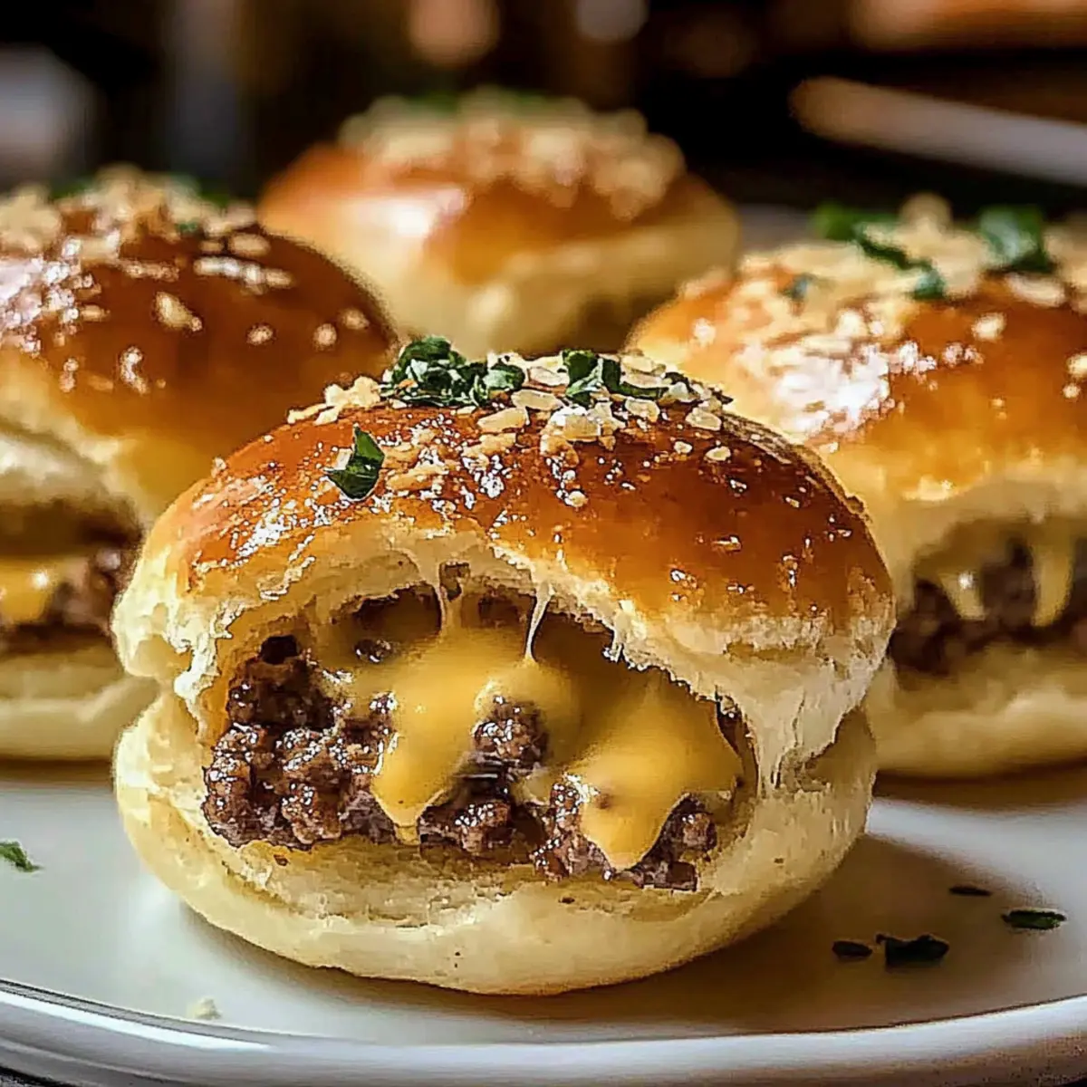 Garlic Parmesan Cheeseburger Bombs That Wow Every Crowd