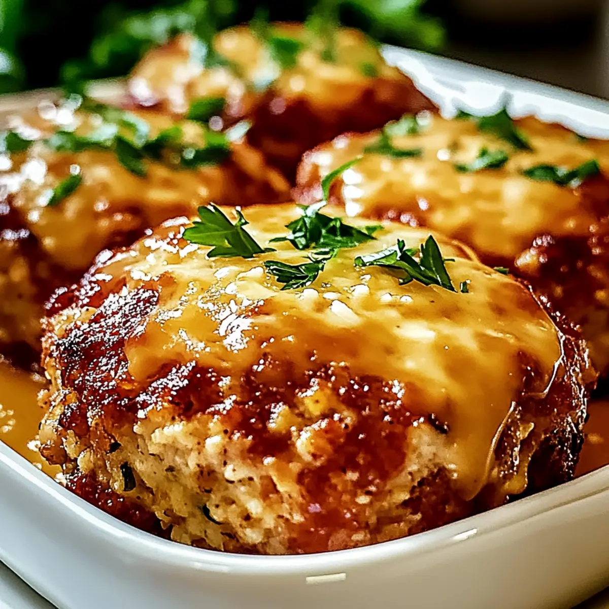 Garlic Parmesan Chicken Meatloaves for Comfort Food Lovers
