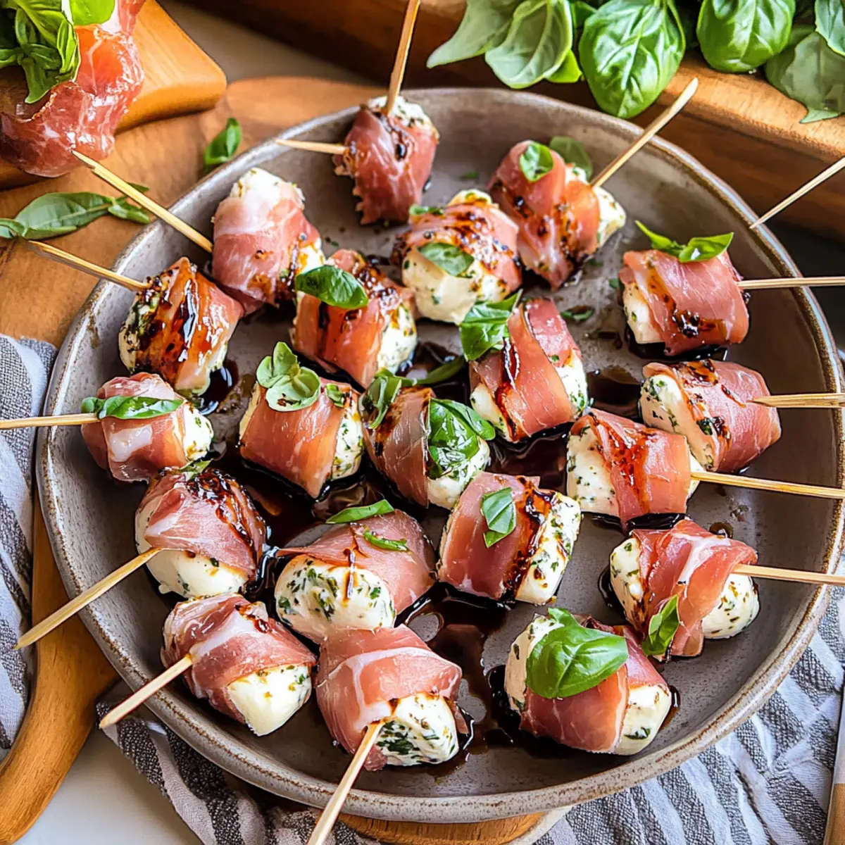 Irresistible Prosciutto Wrapped Mozzarella Bites in 15 Minutes
