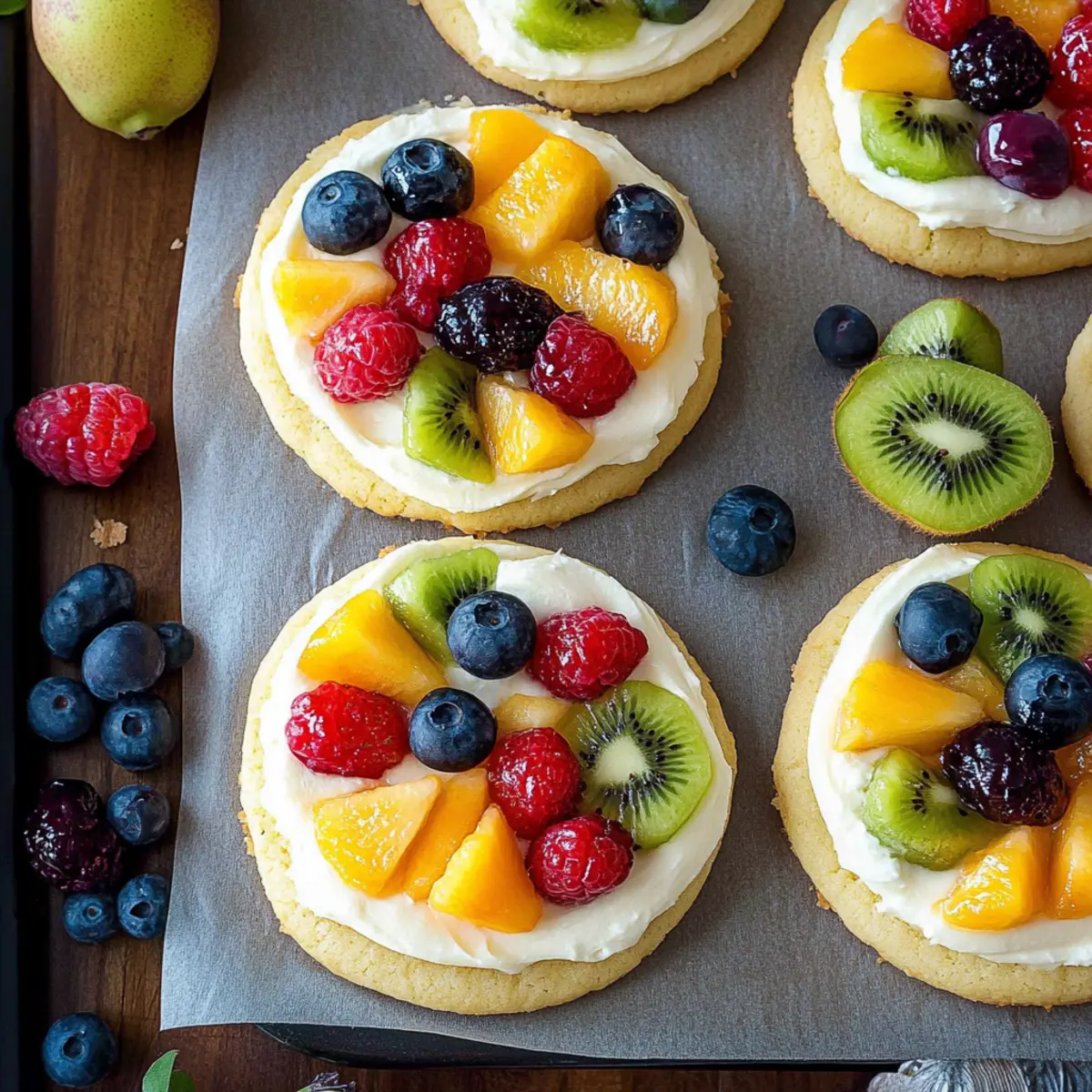 Chewy Sugar Cookie Fruit Pizzas for a Sweet Summer Treat