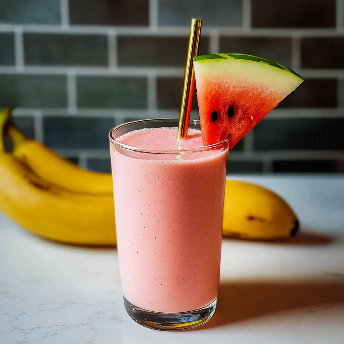 Refreshingly Simple Watermelon Banana Smoothie for a Sweet Boost