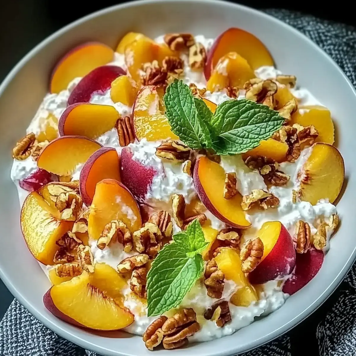 Millionaire Peach Salad: Summer's Creamy, Crunchy Delight