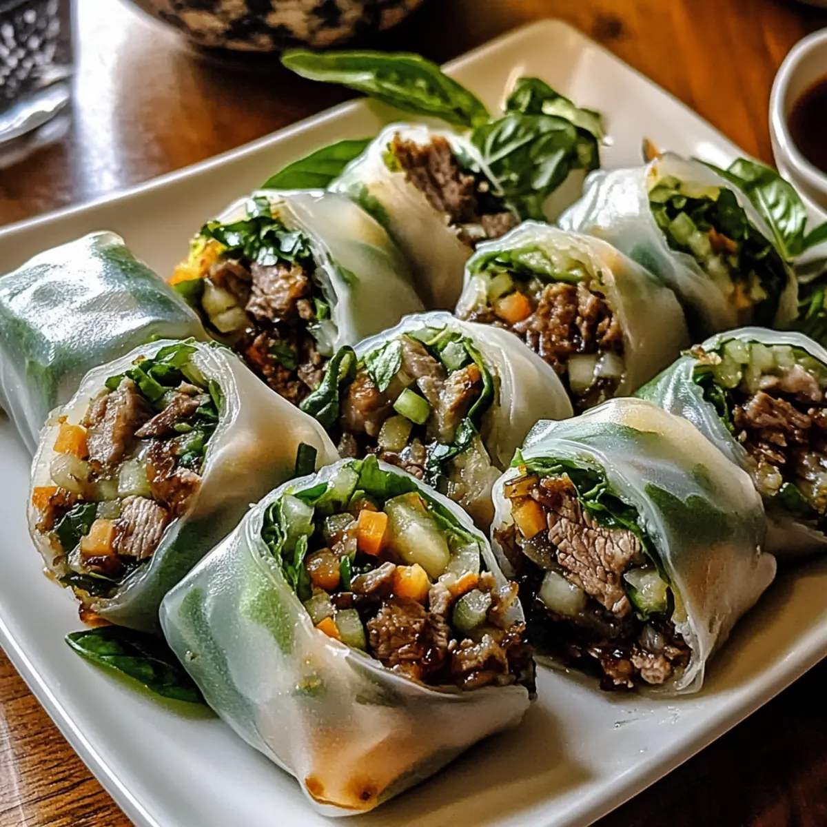 Savory Basil Beef Rolls: Fresh Flavors for Quick Meals