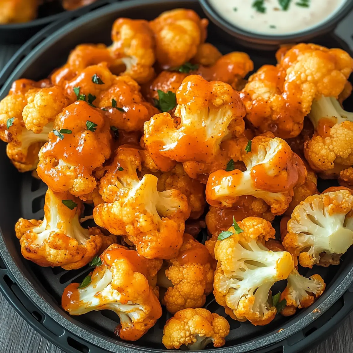 Crispy Air Fryer Buffalo Cauliflower: Spicy & Guilt-Free Delight