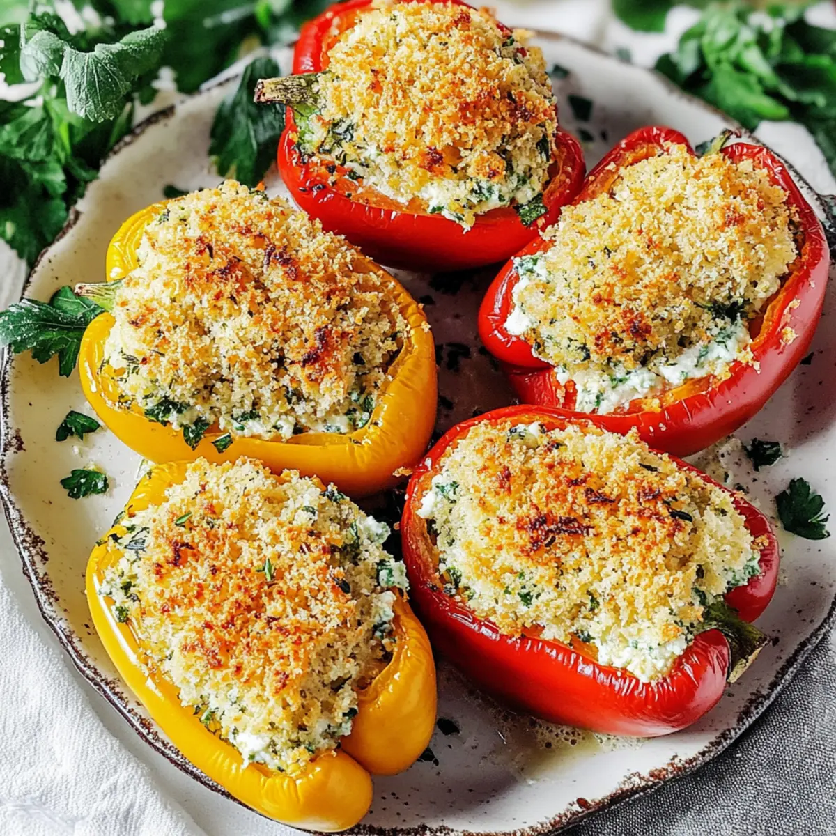 Herby Ricotta Stuffed Peppers That Will Wow Your Dinner Guests