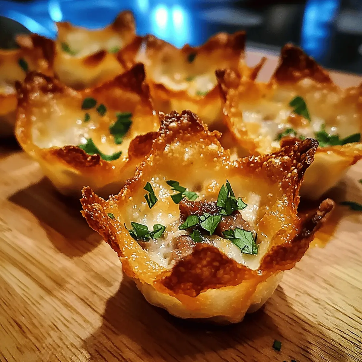 Crispy Baked Wonton Cups: Irresistibly Crunchy & Creamy Delights