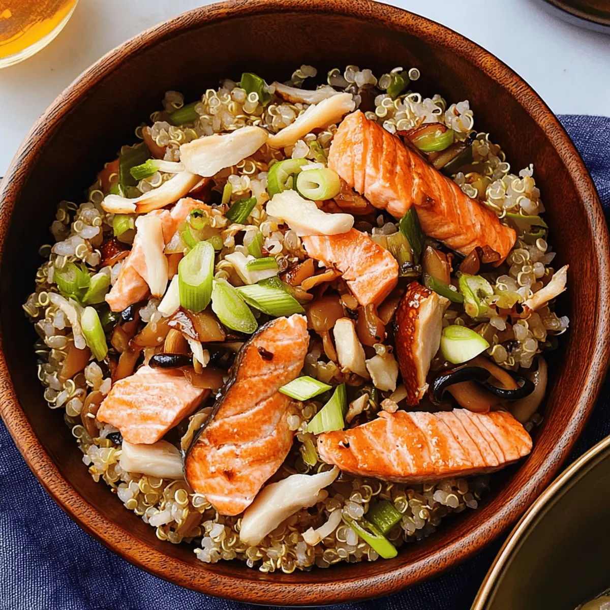 One-Pot Salmon and Shiitake Rice for Busy Weeknight Bliss
