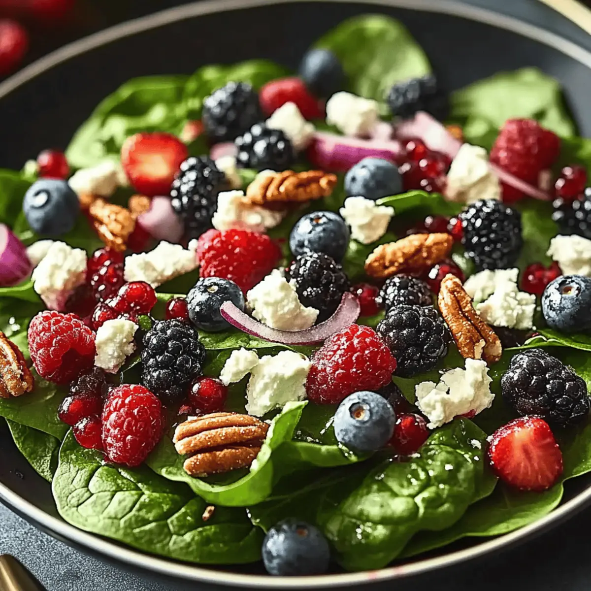 Delicious Spinach Salad with Berries for a Refreshing Summer