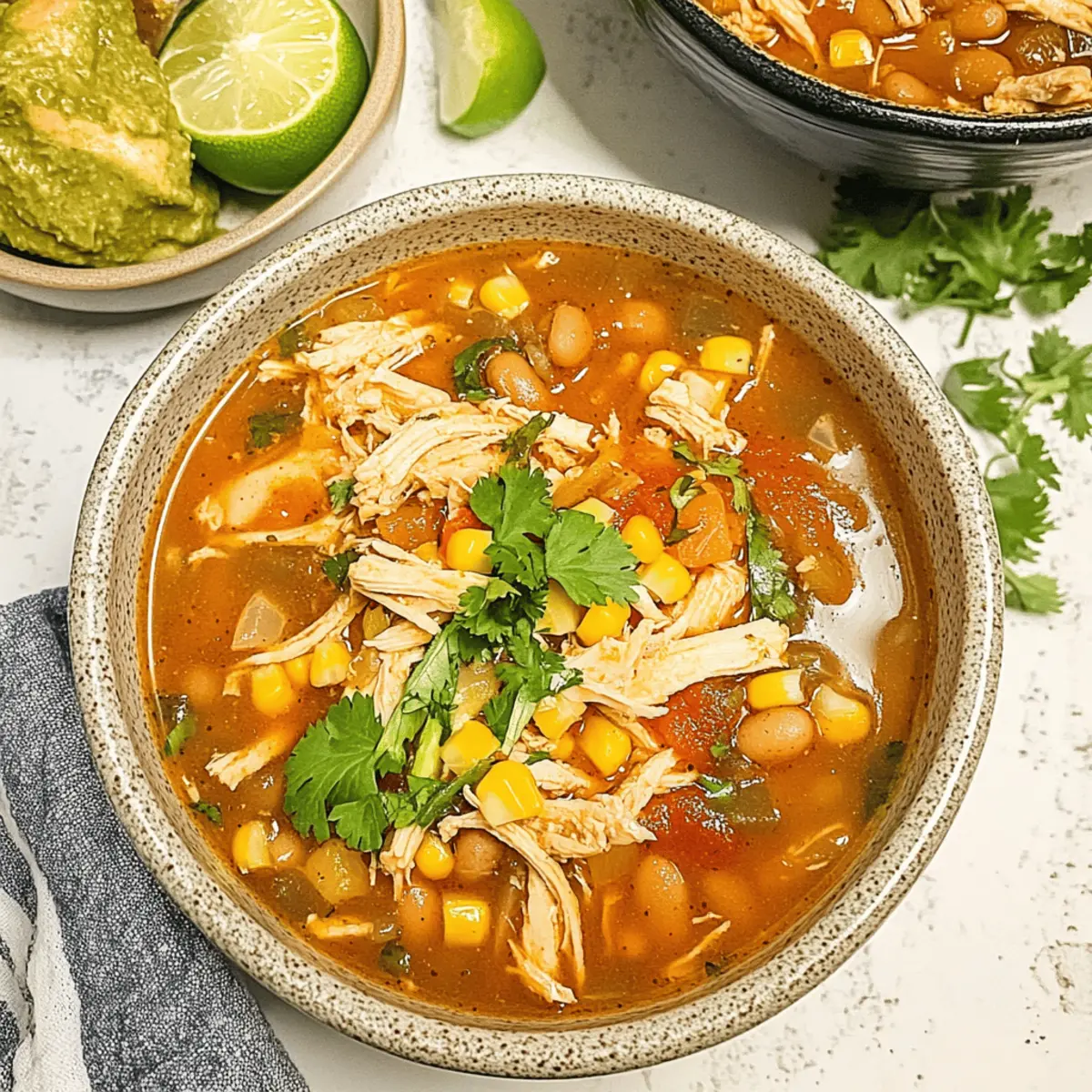 Irresistibly Cozy Chicken Taco Soup for Chilly Nights
