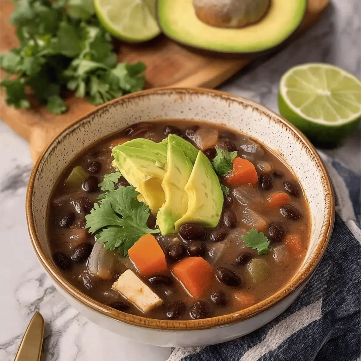 Satisfying Black Bean Soup Packed with Flavor and Joy
