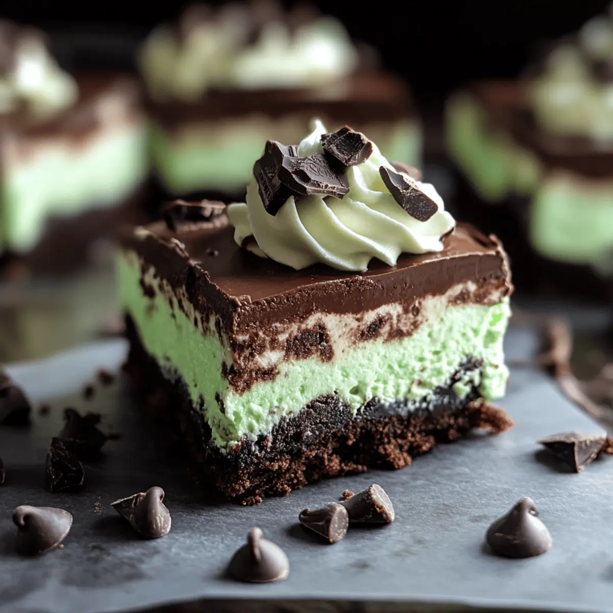 Irresistible Mint Chocolate Cheesecake Lasagna Delight