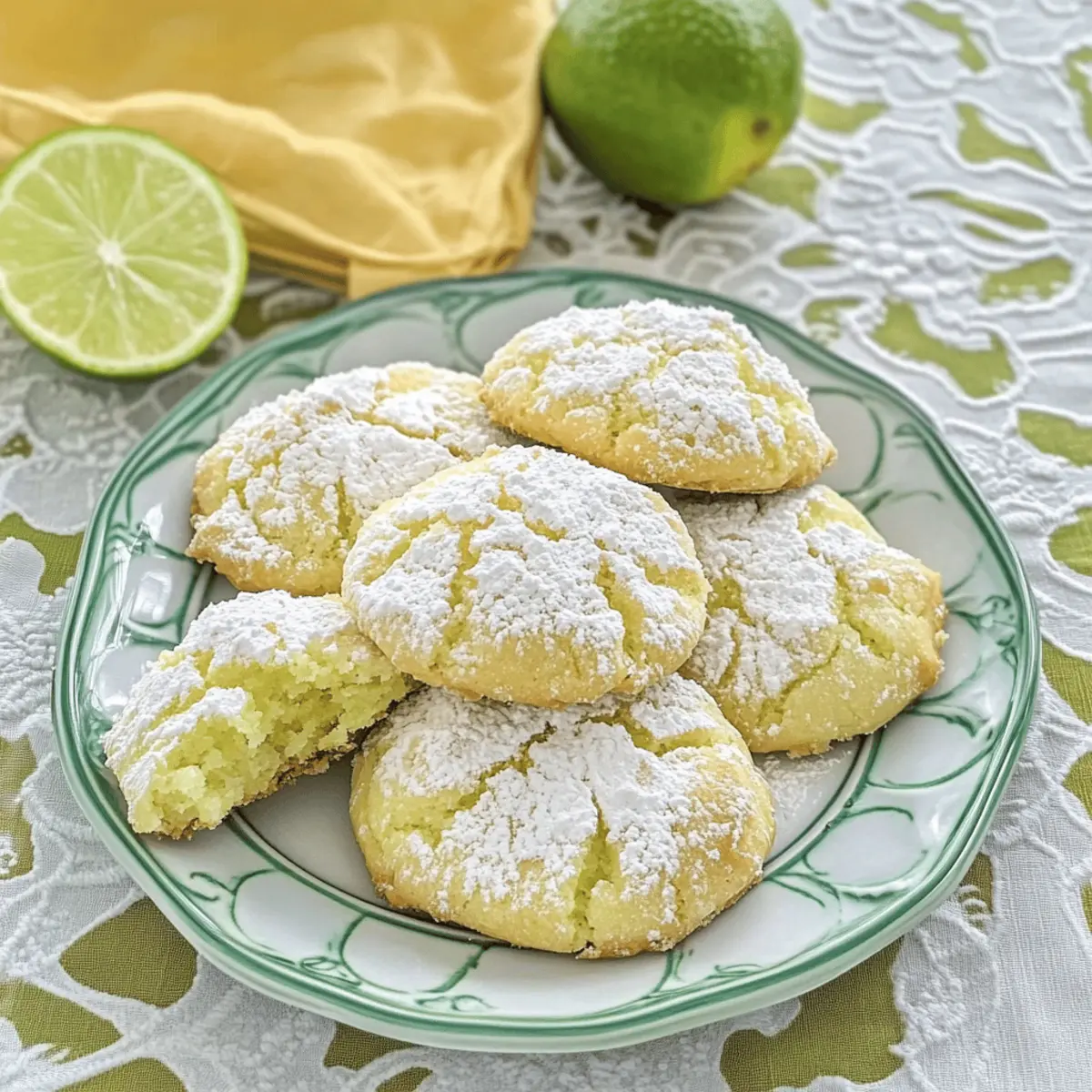 Coconut Key Lime Crinkle Cookies for Tropical Bliss at Home