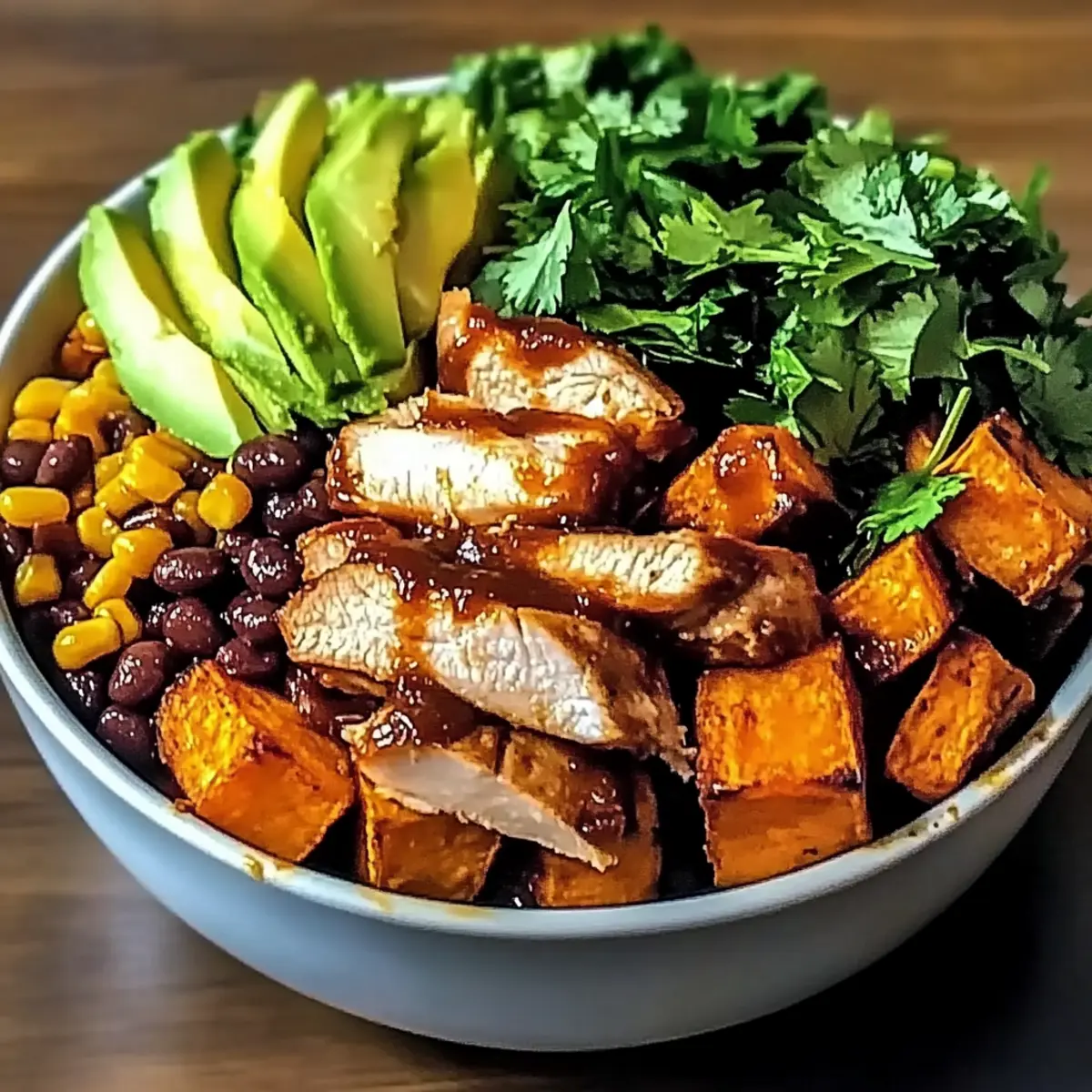 BBQ Chicken Sweet Potato Bowl: Wholesome & Flavor-Packed Delight