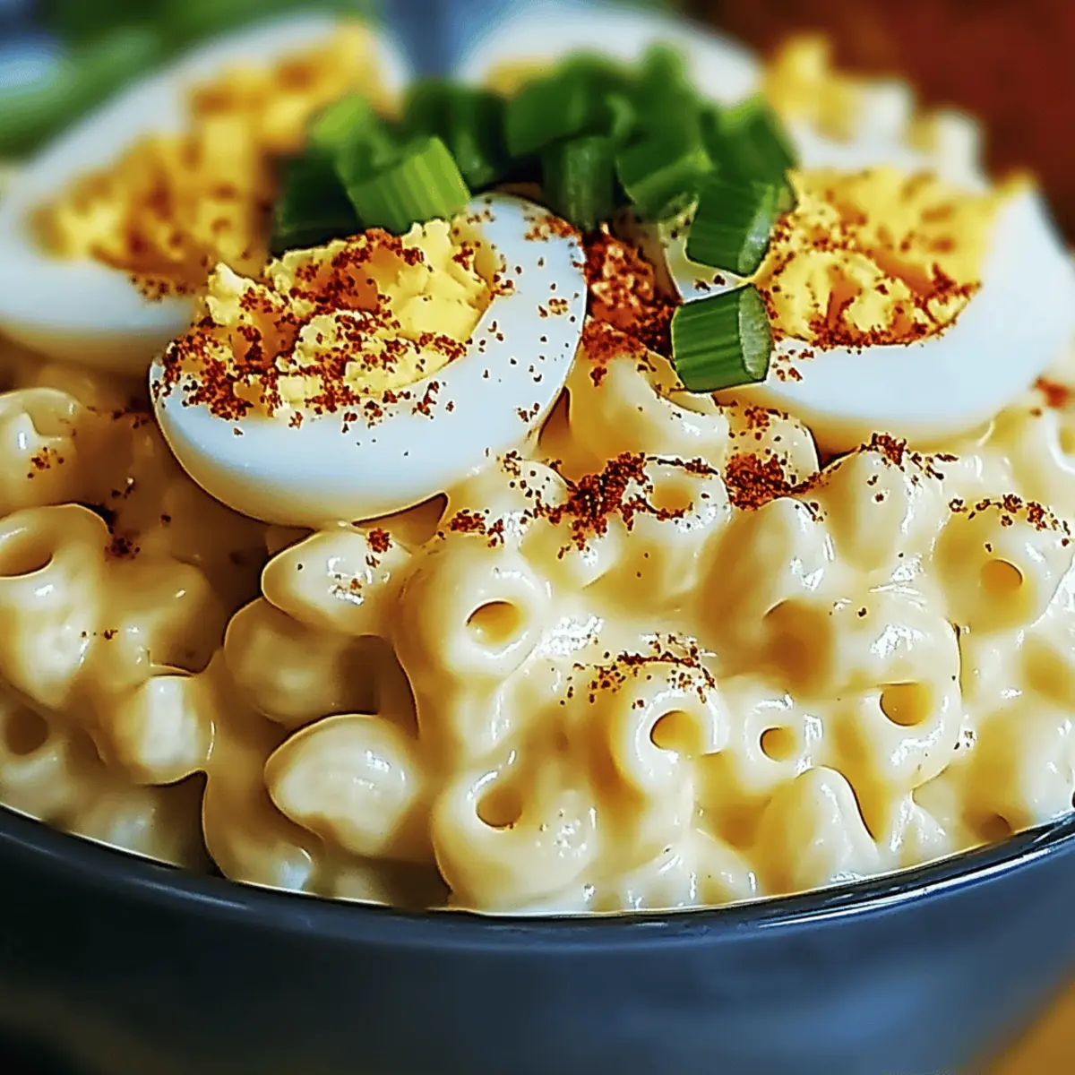 Creamy Deviled Egg Macaroni Salad for Flavorful Gatherings