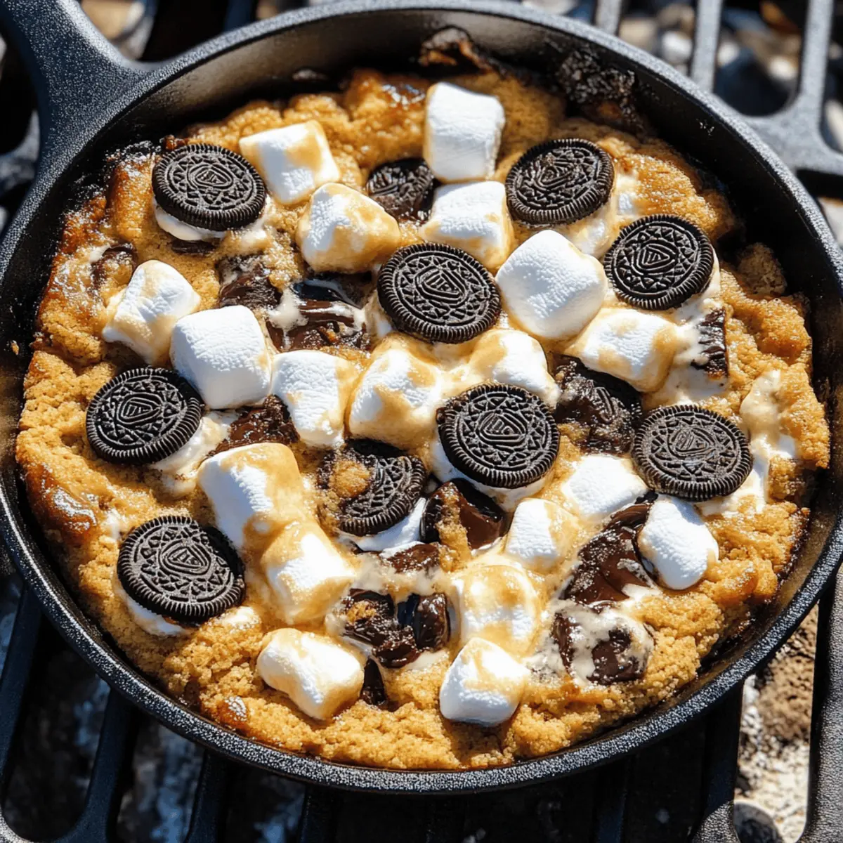 Decadent Oreo Cookie Skillet for the Ultimate Campfire Fun