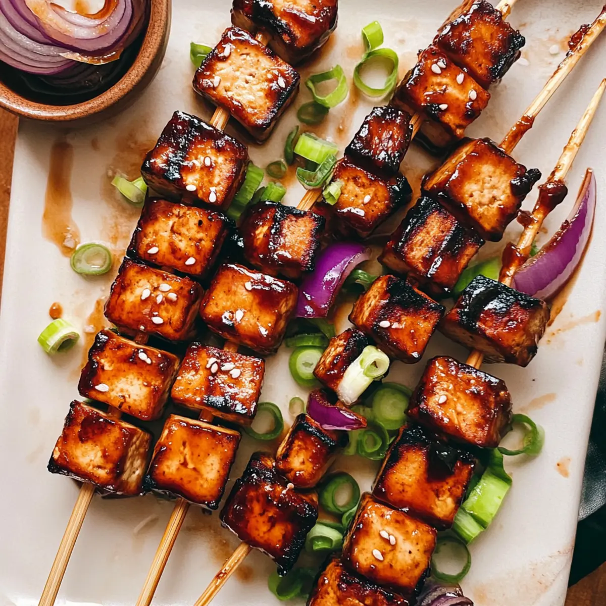 Delicious Grilled Teriyaki Tofu Skewers for Summer Bliss