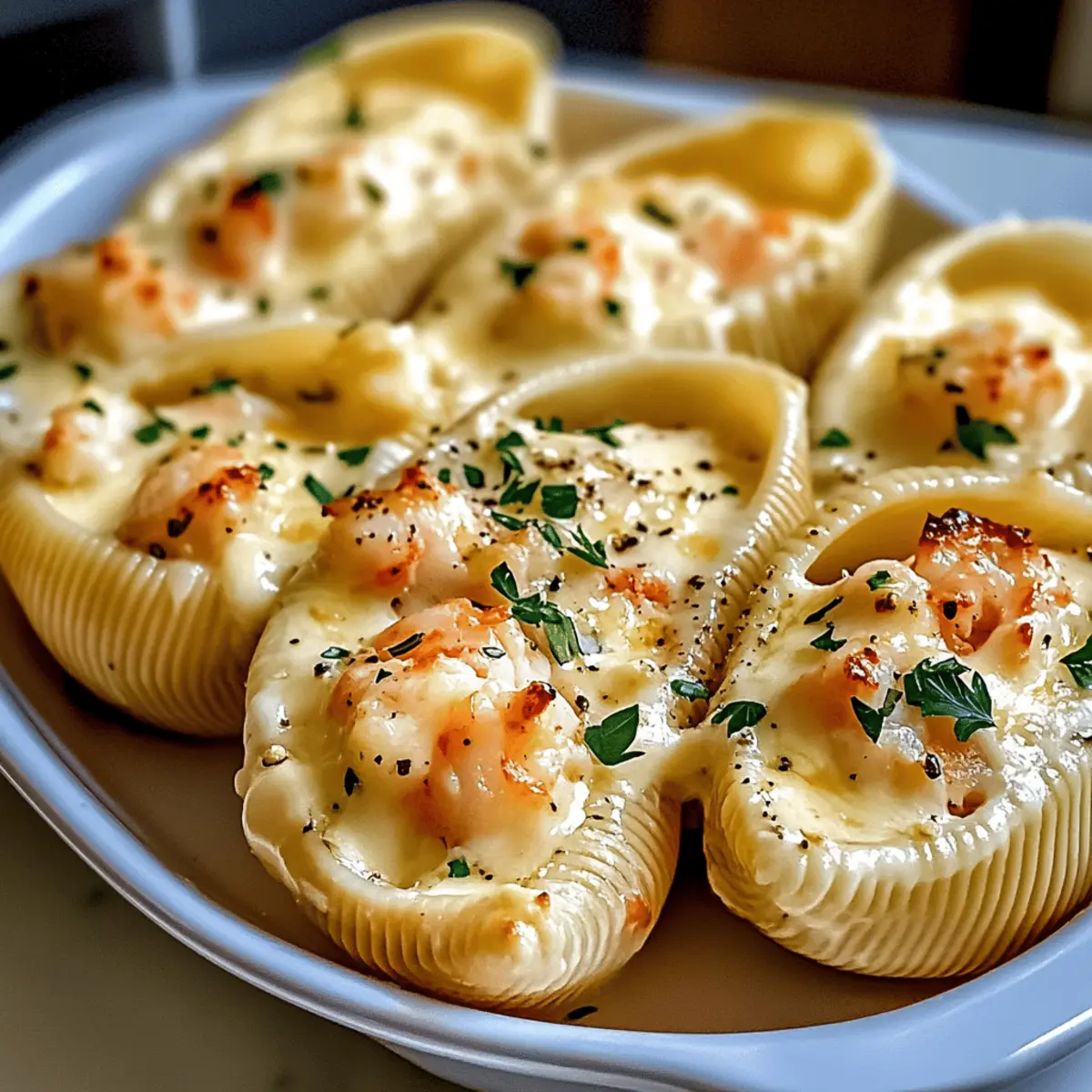 Deliciously Creamy Seafood Stuffed Shells for Cozy Dinners
