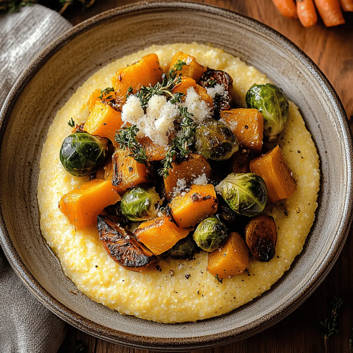Pumpkin Polenta with Roasted Vegetables for Cozy Comfort