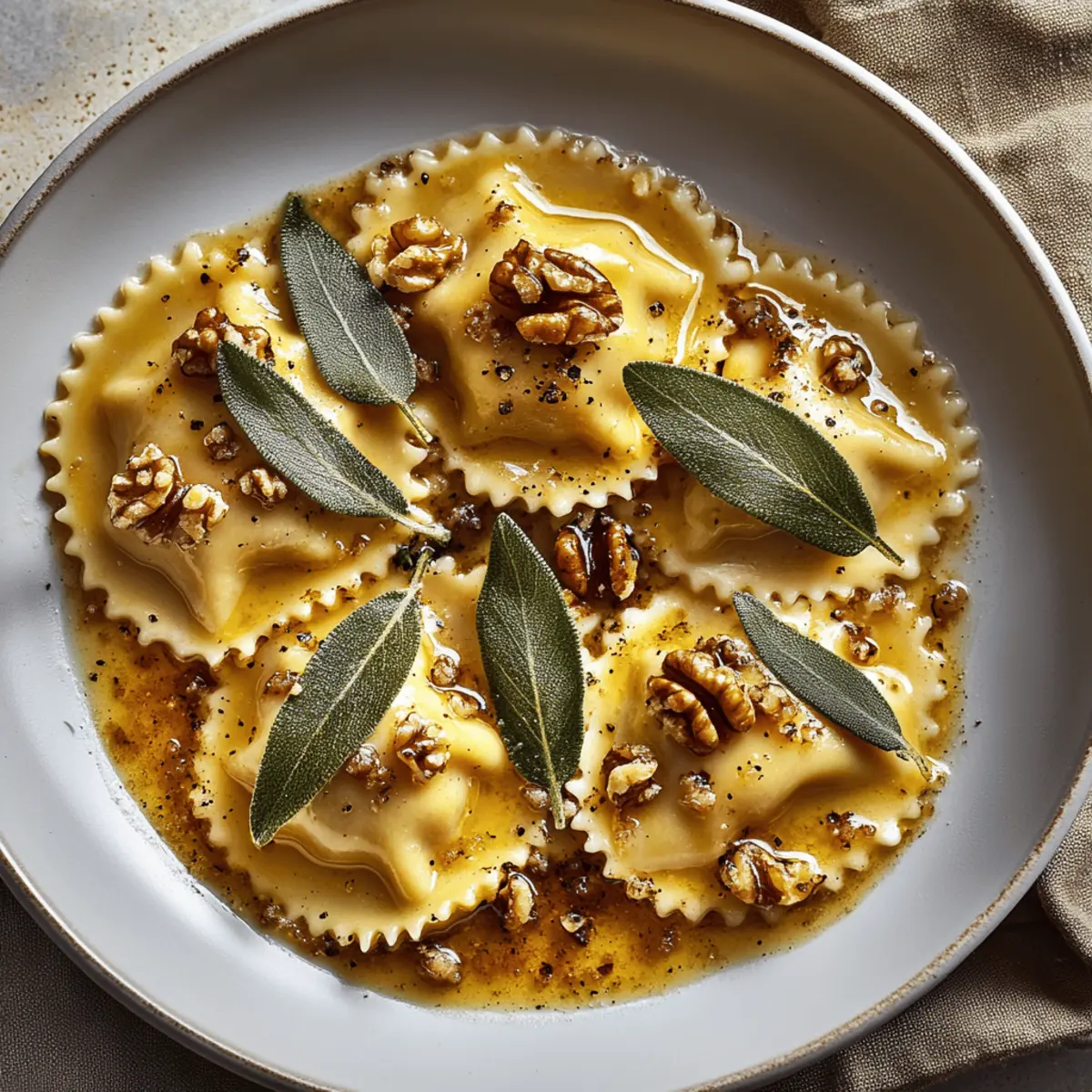 Pumpkin Ravioli with Brown Butter Sage Sauce: Fall's Best Comfort