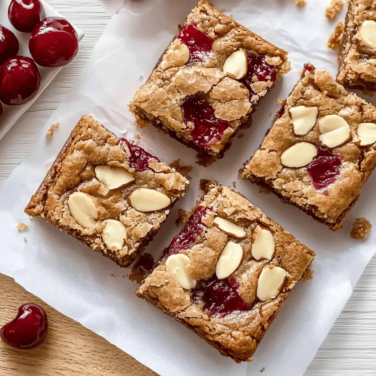 Chewy Cherry Blondies Perfect for Sweet Tooth Cravings