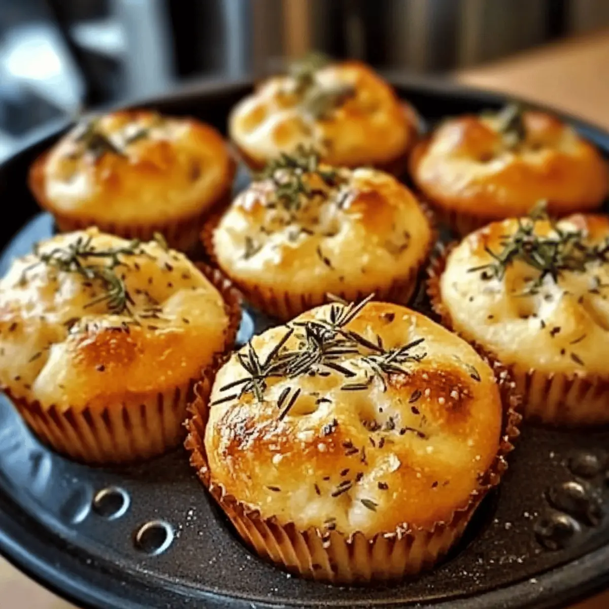 Garlic Rosemary Focaccia Muffins for Warm, Comforting Moments