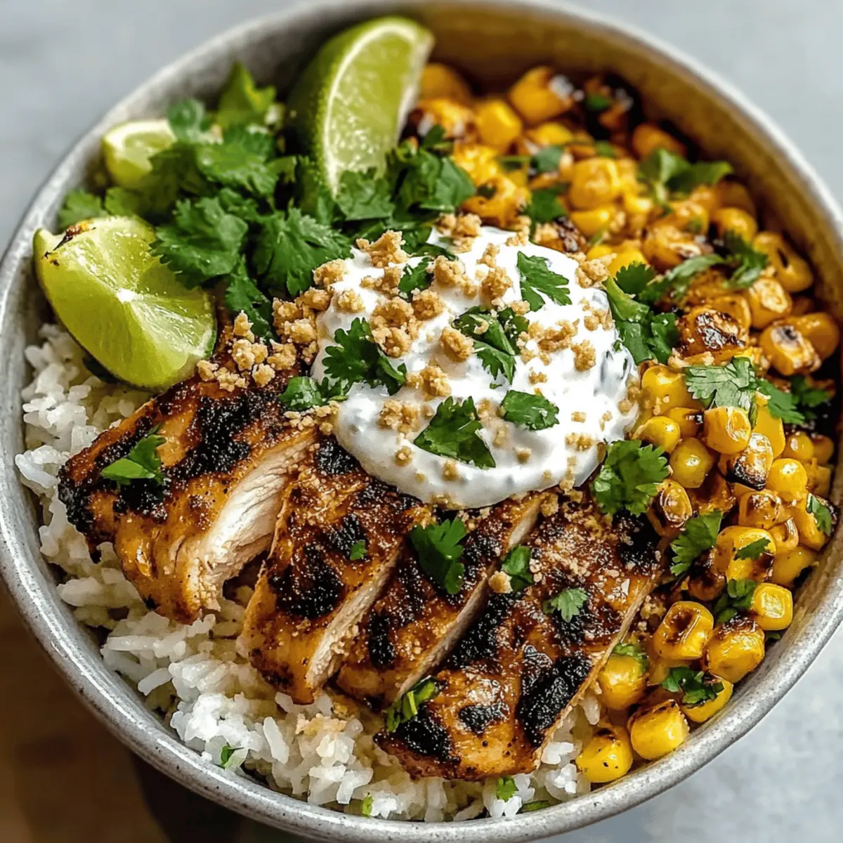 Delicious Street Corn Chicken Rice Bowl for Flavor Lovers