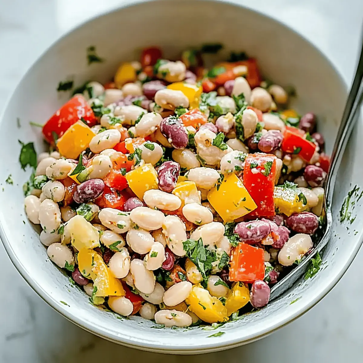 Delicious Colourful Rainbow Bean Salad for Vibrant Health