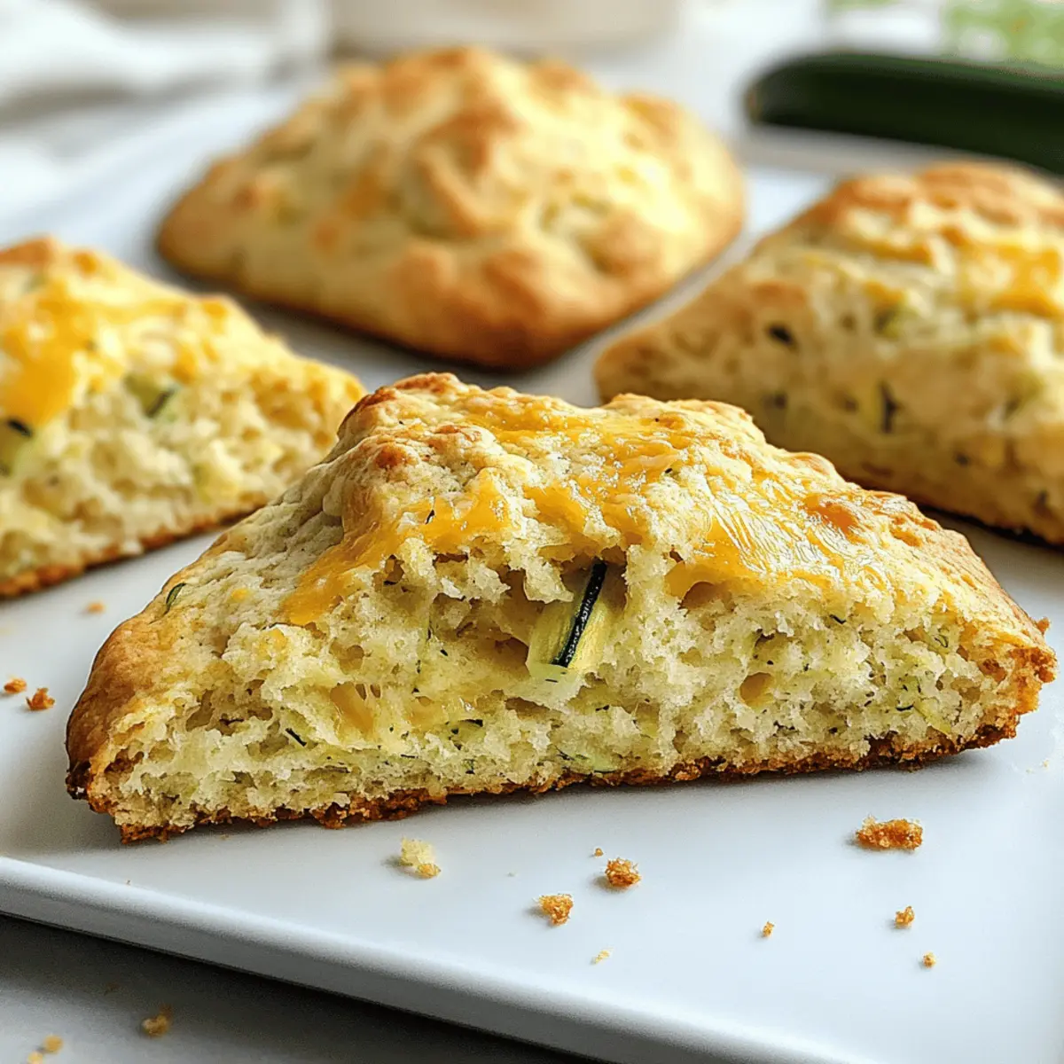 Zucchini Cheddar Scones for Cozy Mornings and Brunch Bliss