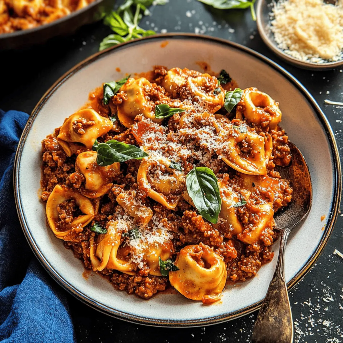 Tortellini Bolognese: Creamy, Hearty Dish for Family Nights