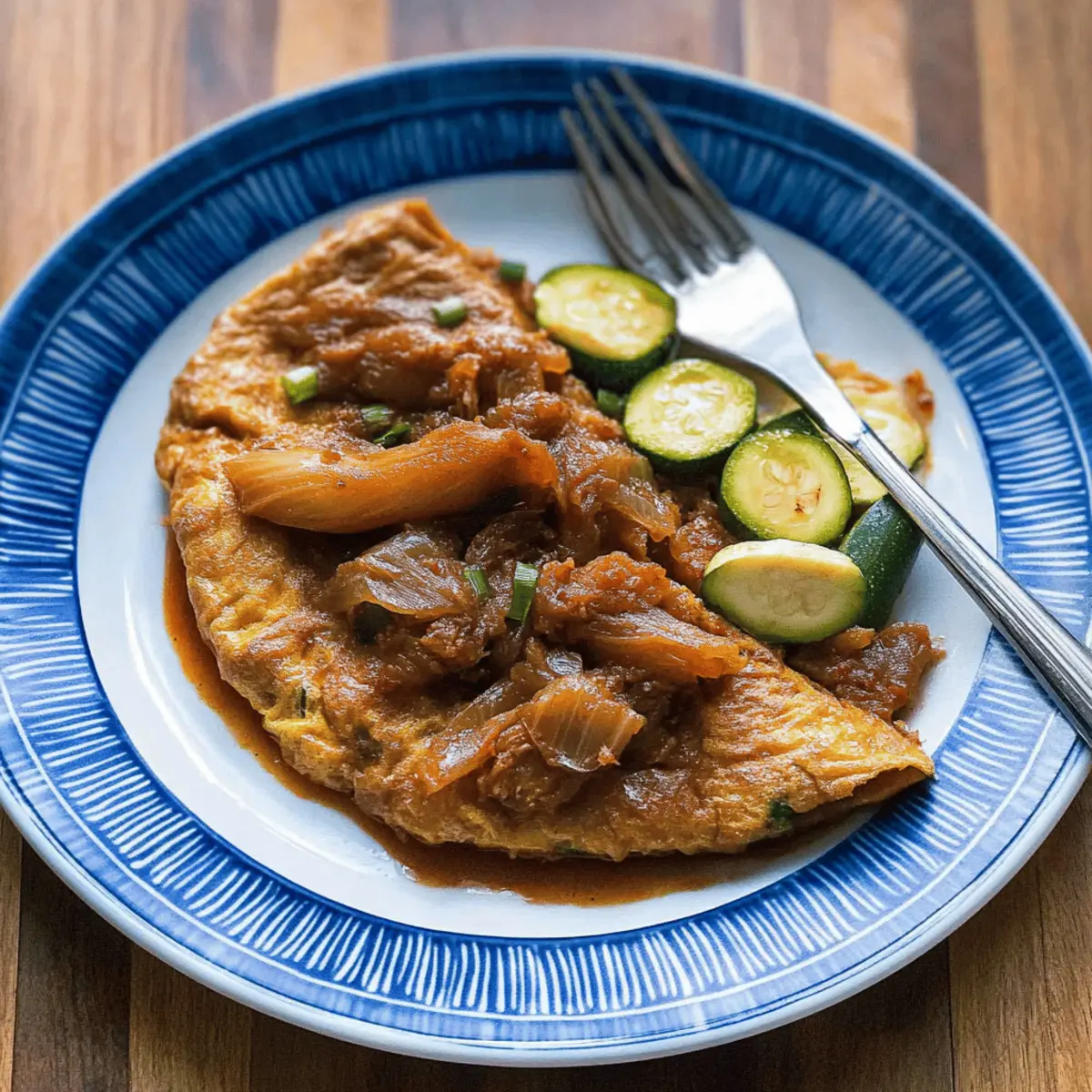 Savory Kimchi Omelet: Quick, Easy, and Full of Flavor