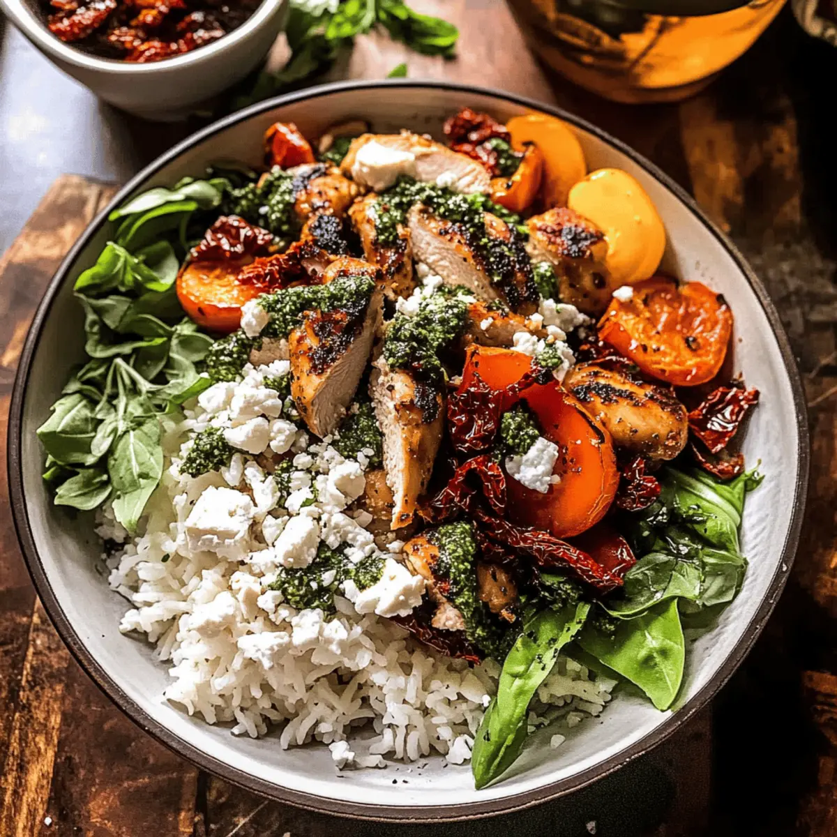 Savor Sheet Pan Sun-Dried Tomato Chicken Bowls Tonight