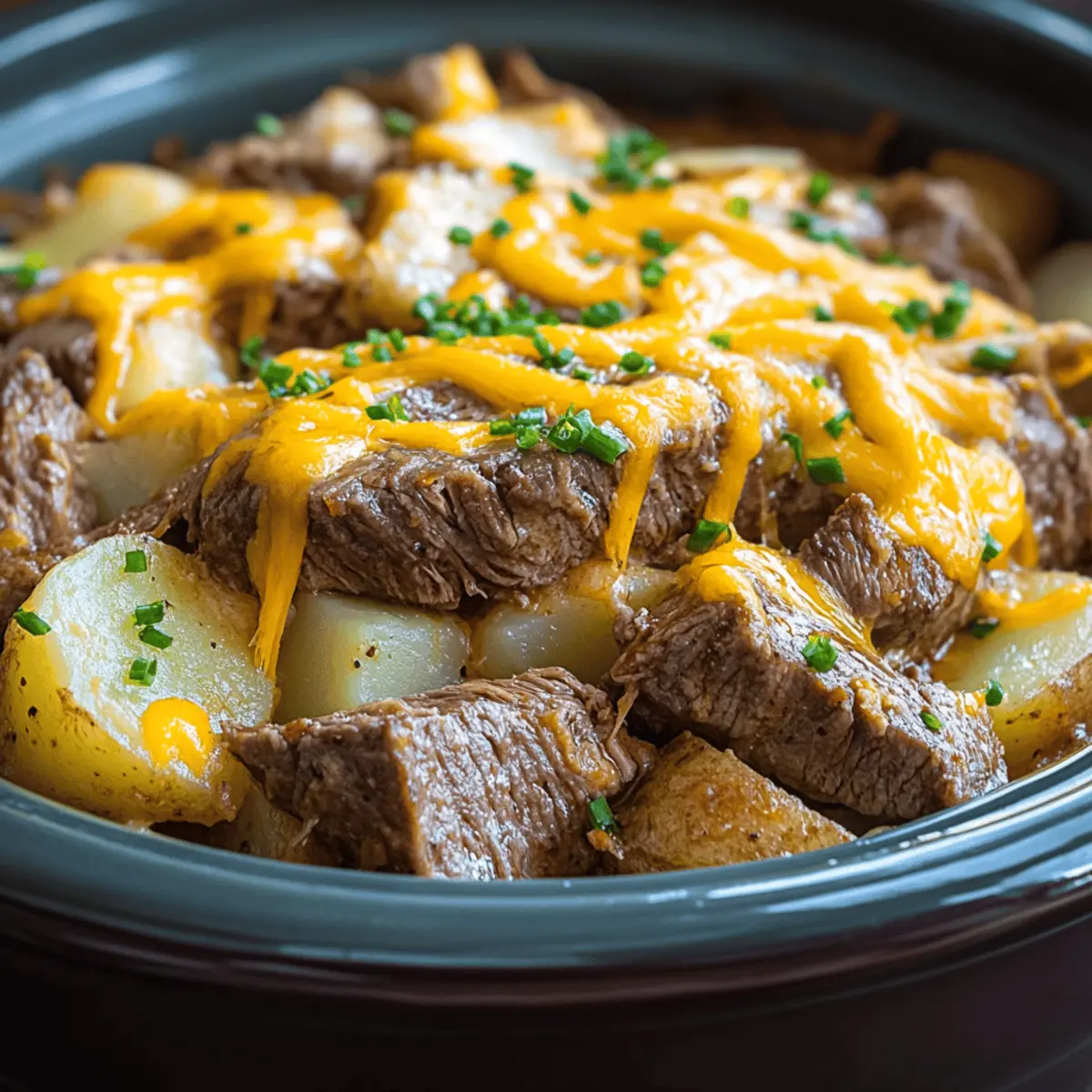 Steak & Cheddar Potato Casserole for Cozy Comfort Nights