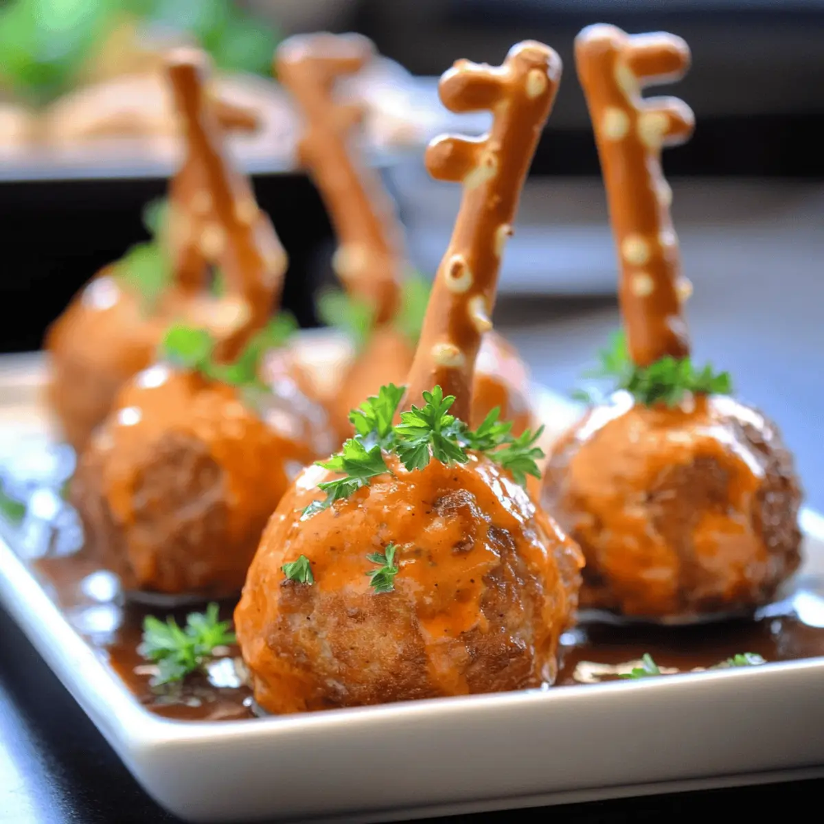 Buffalo Meatball Pumpkins: Spooky Flavorful Fall Treats