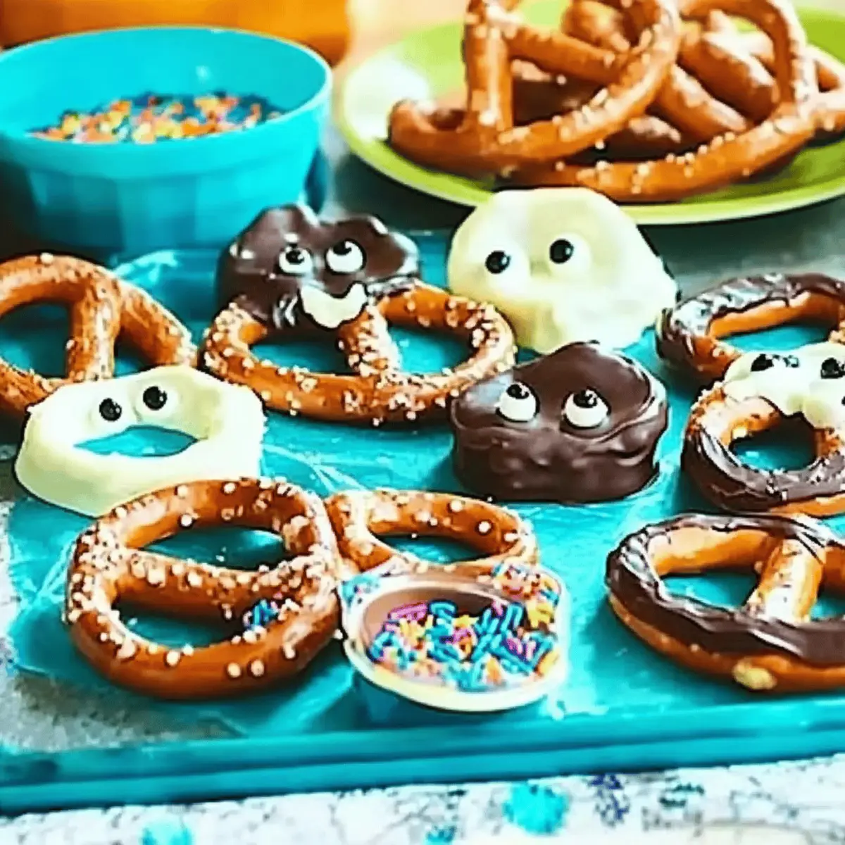 Irresistible Chocolate-Covered Halloween Pretzels to Delight