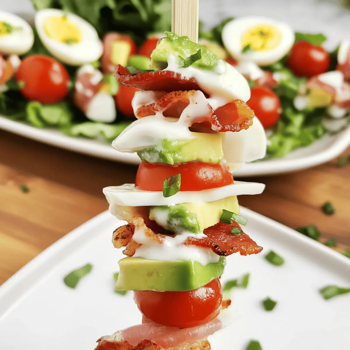 Cobb Salad Skewers: Fun, Fresh Bites for Your Next Party