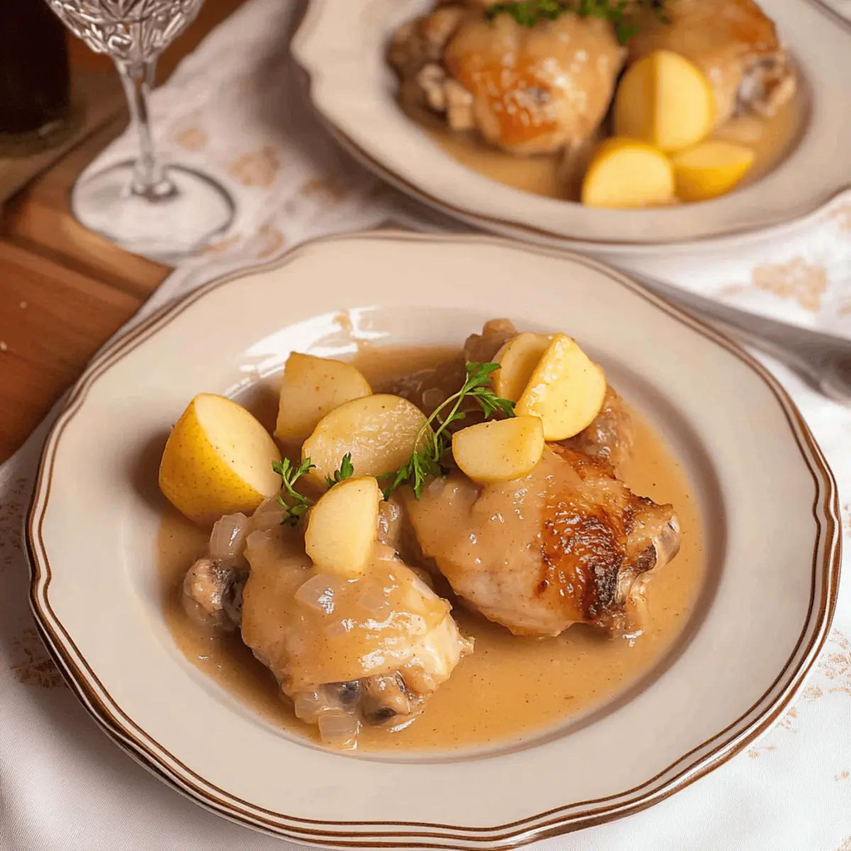 Savory French Apple Cider Chicken with a Cozy Twist