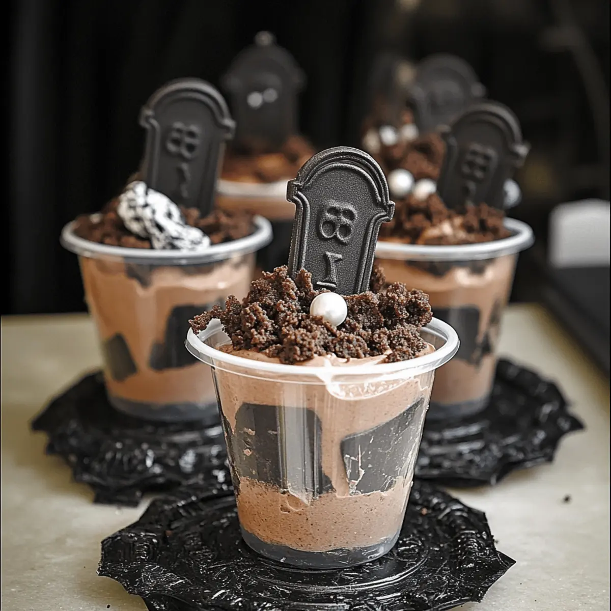 Graveyard Pudding Cups for Halloween: A Fun No-Bake Treat