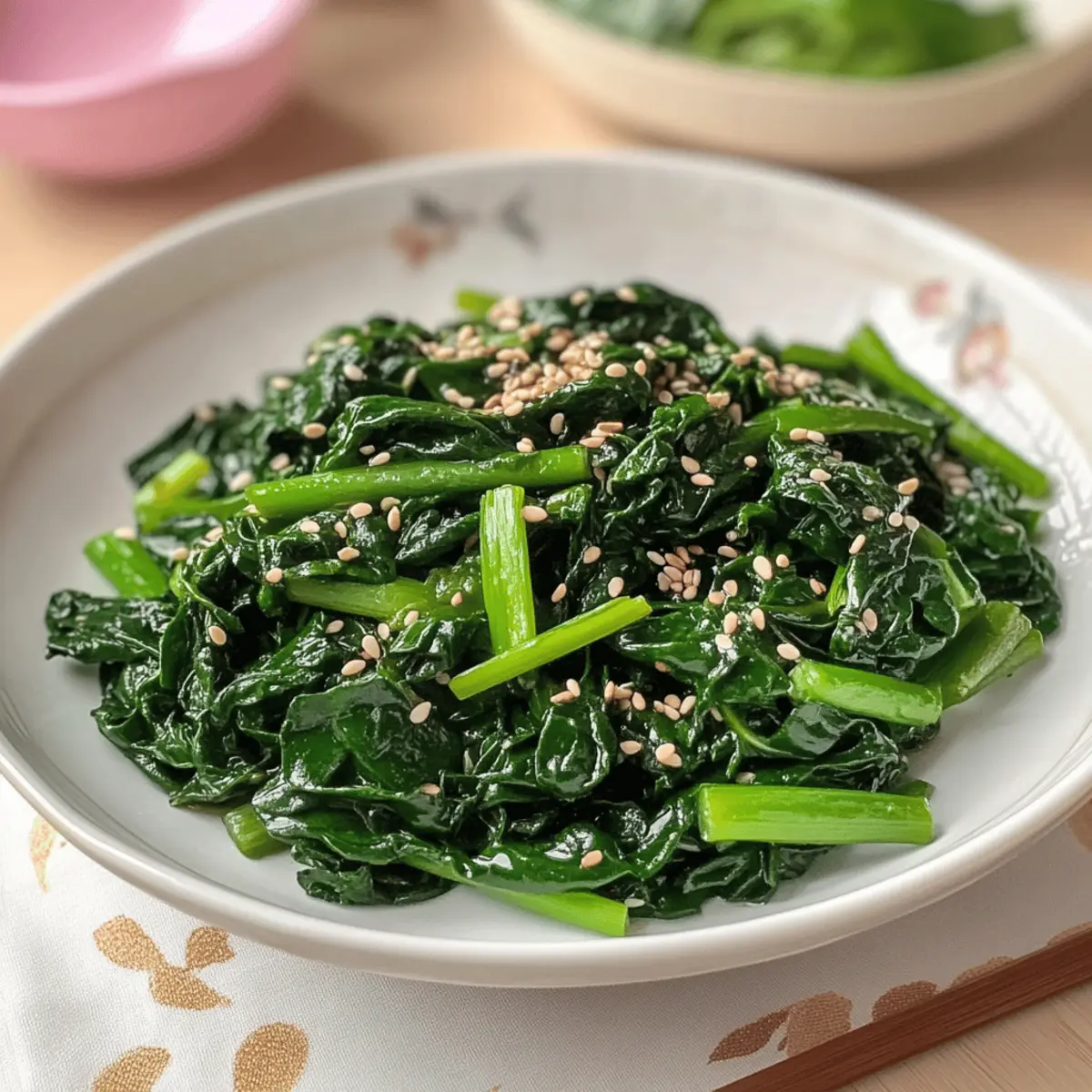 Delicious Korean Spinach Side Dish in Just 5 Minutes