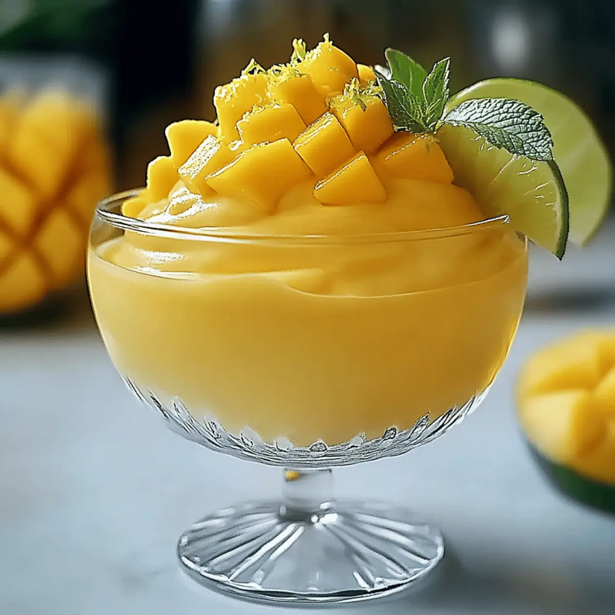 Mango Mousse Bliss: Easy No-Bake Tropical Delight
