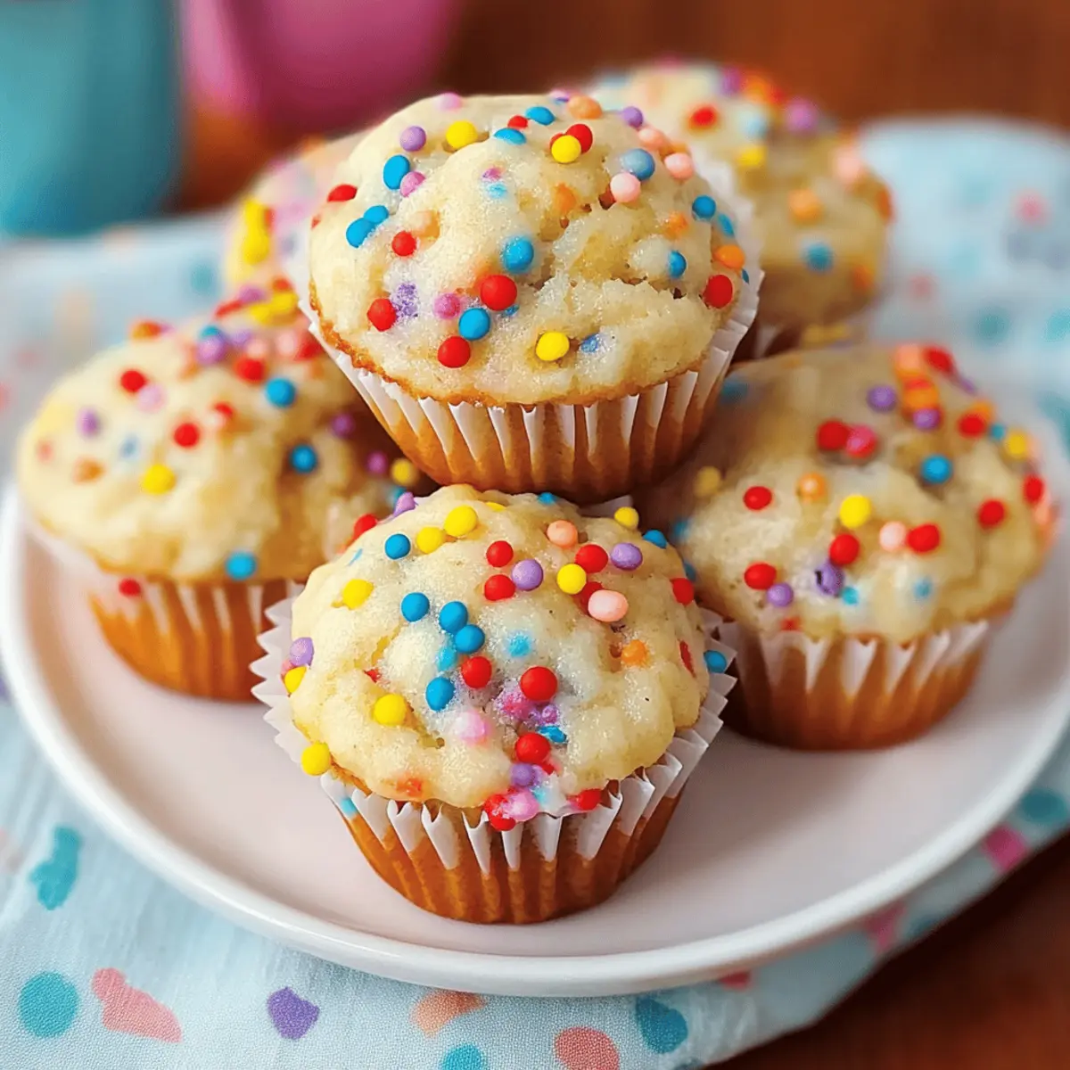Mini Funfetti Yogurt Muffins for Joyful Mornings at Home