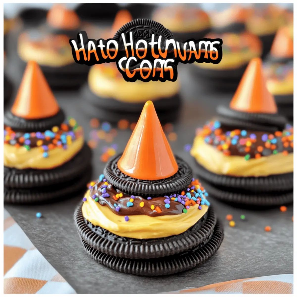 Oreo Witch Hat Cookies: Fun No-Bake Halloween Treats