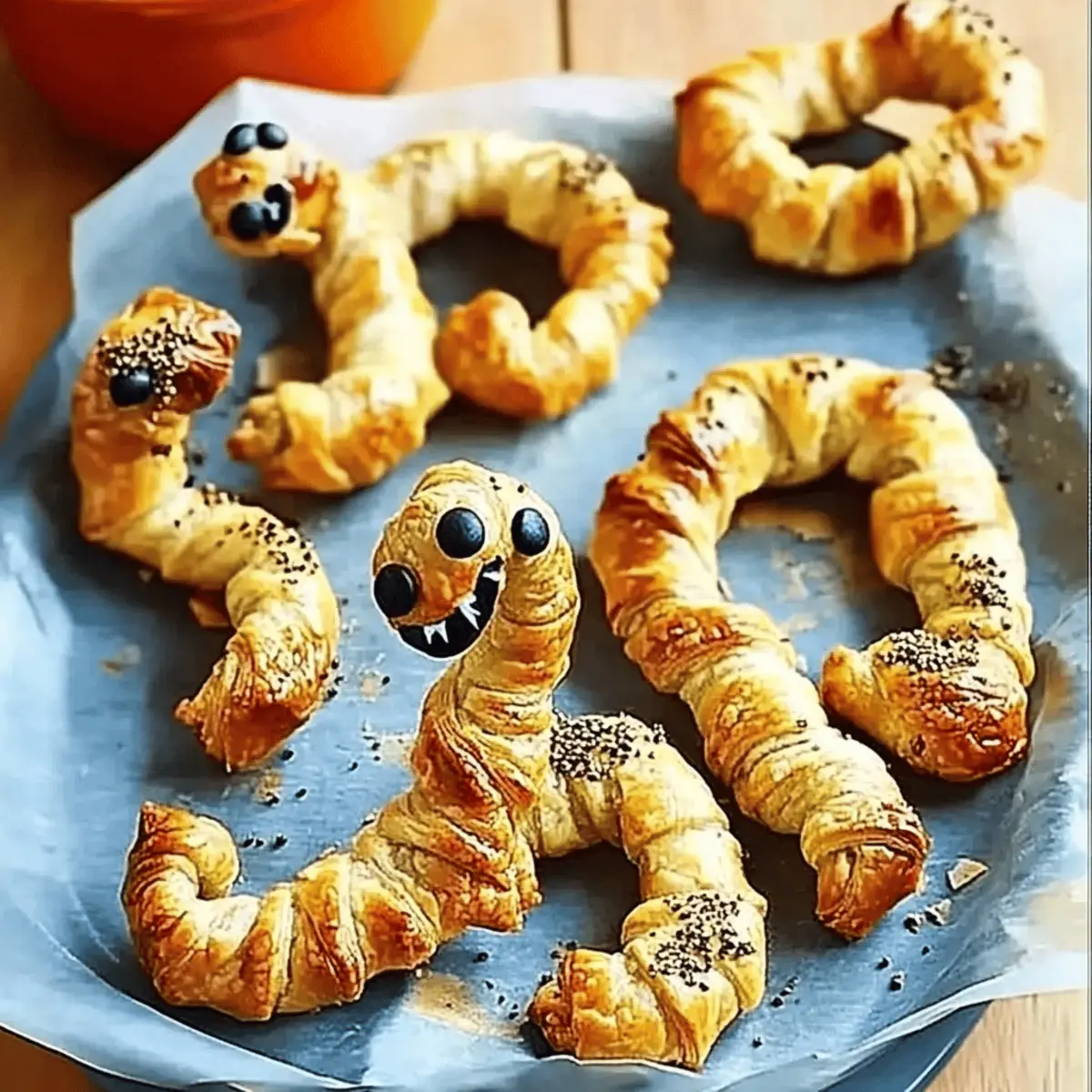 Deliciously Fun Pastry Snakes Perfect for Halloween Treats