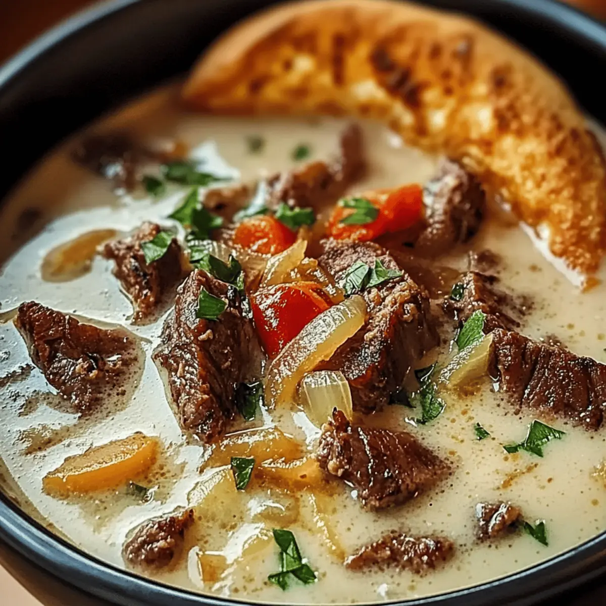 Creamy Philly Cheesesteak Soup: Ultimate Comfort in a Bowl