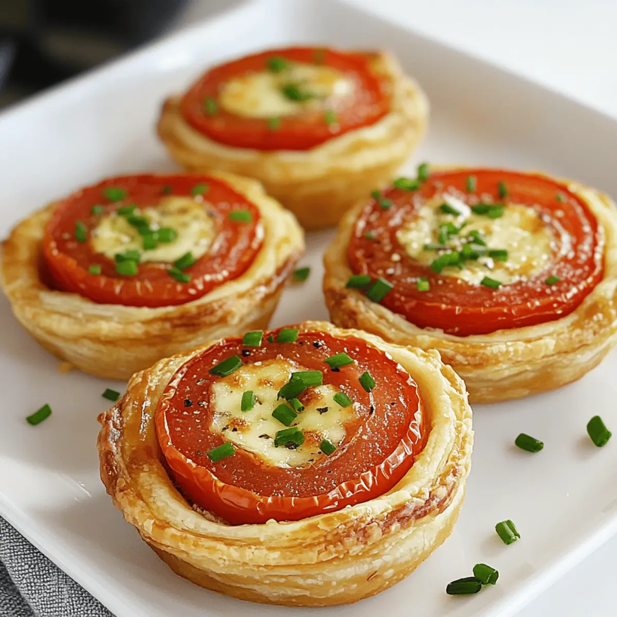 Savory Tomato Tartlets: Flaky Bites of Tomato Bliss