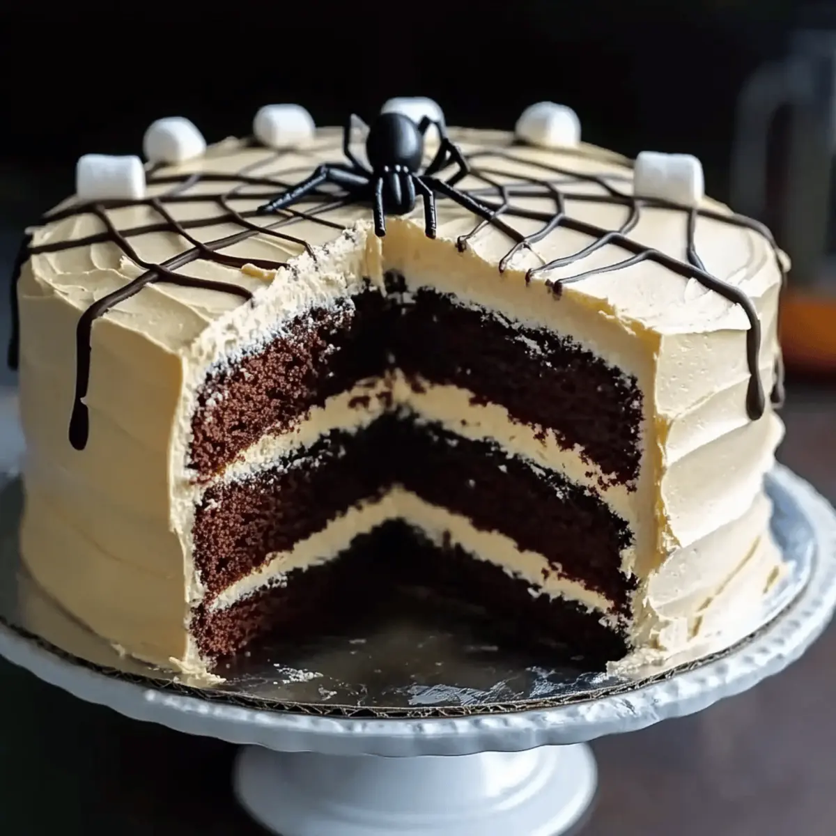 Spider’s Web Cake: A Chilling Chocolate Treat for Halloween