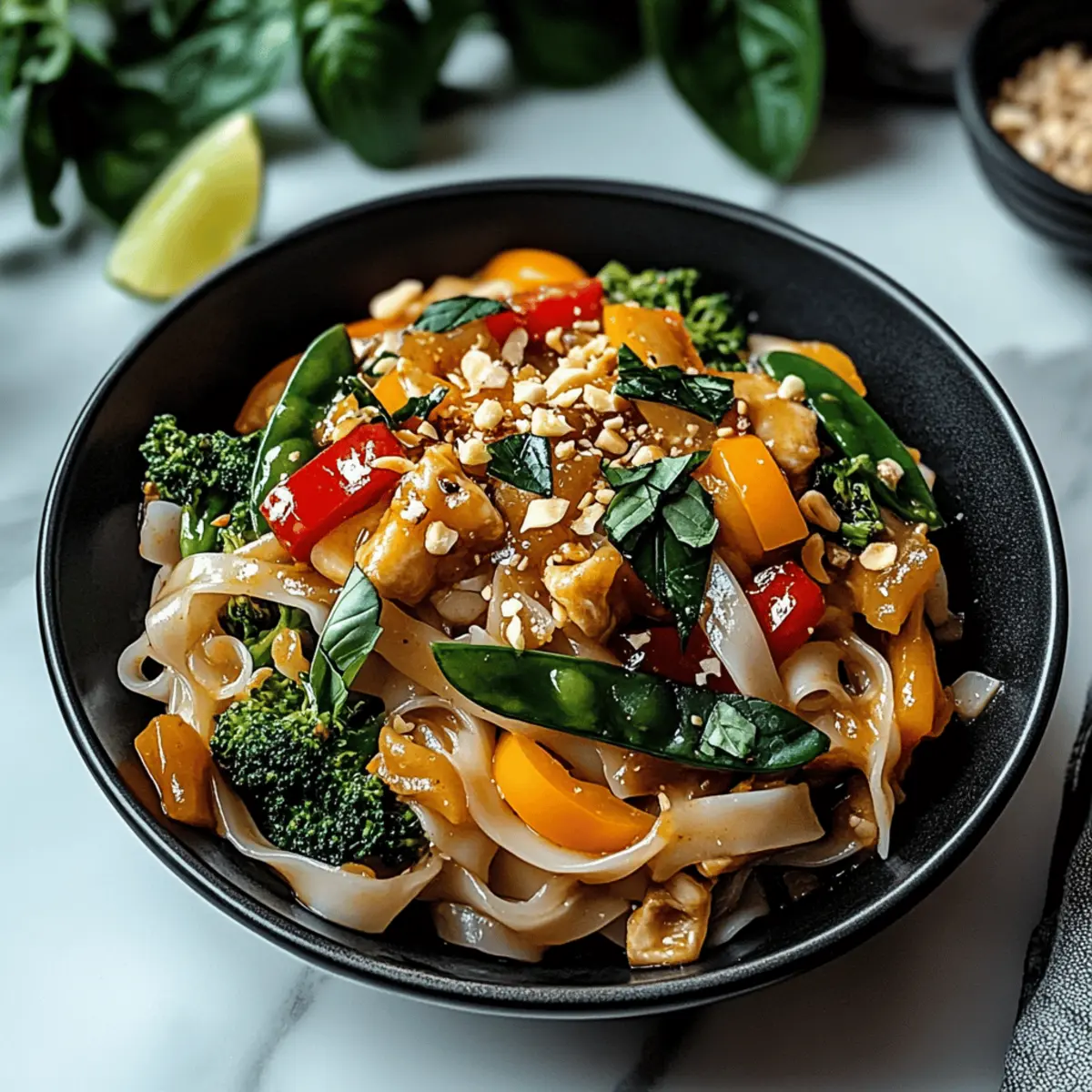 Spicy Thai Drunken Noodles: A Flavorful Homemade Delight