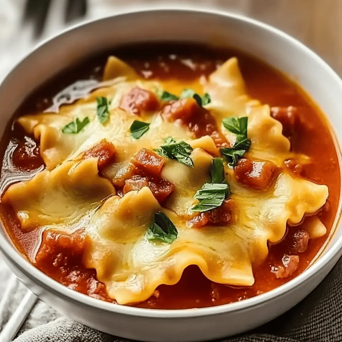 Warm and Cozy Lasagna Soup for Instant Comfort Bliss