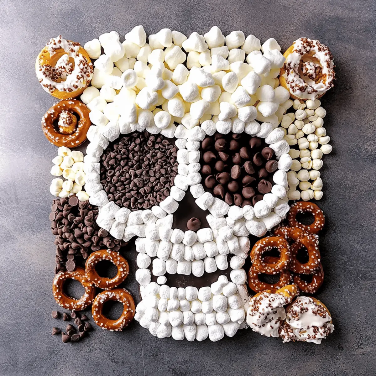 Create a Fun White Skull Snack Board for Your Halloween Bash