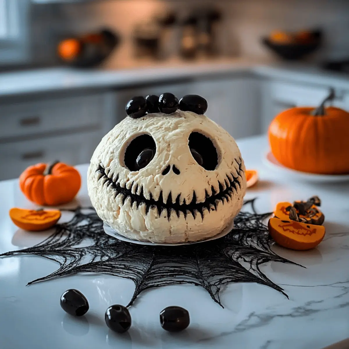 Spook Up Your Party with a Skellington Cheese Ball Delight